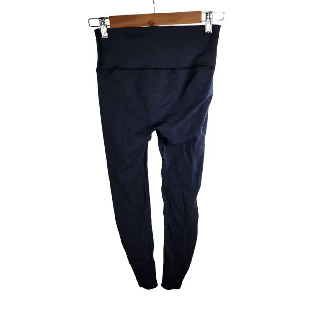 Lululemon Enlighten Tight Cadet Blue Womens Size Medium Hi Rise‎ Seamless Mesh